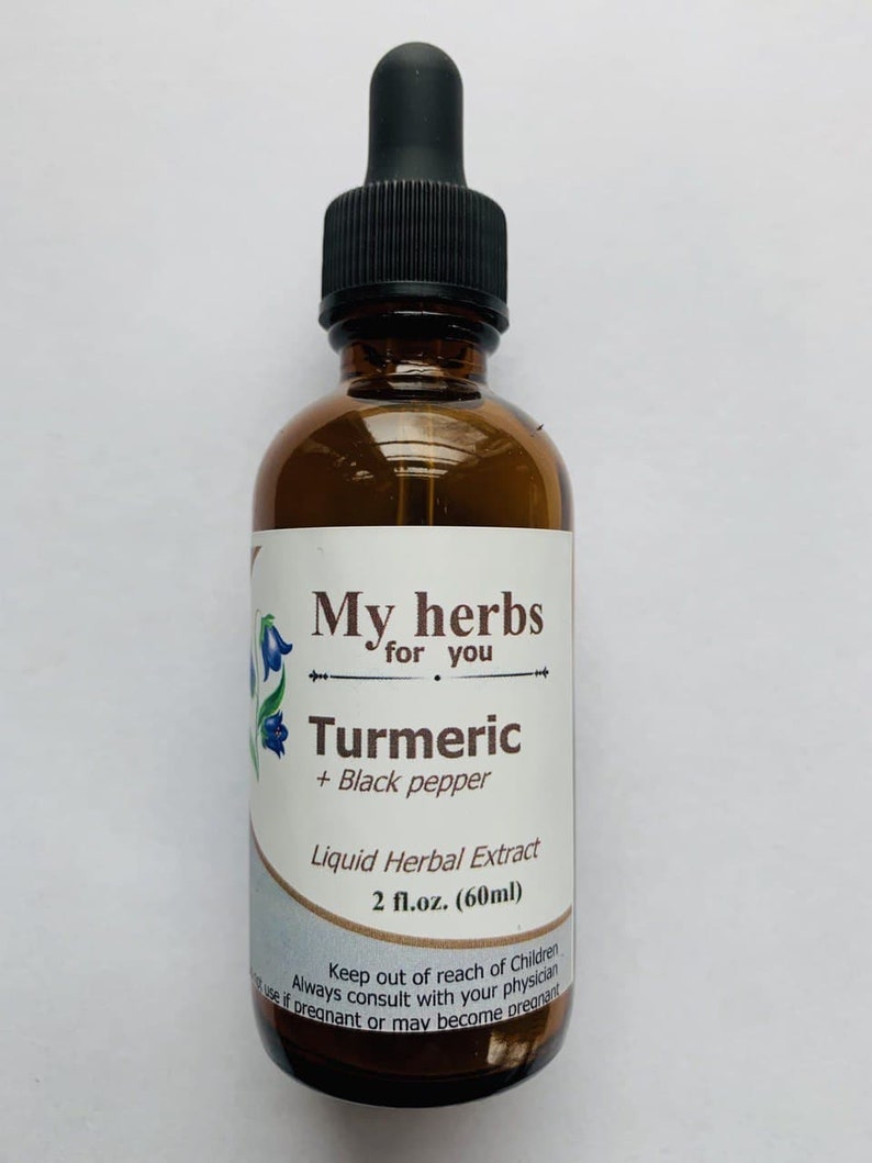 Turmeric Black Pepper Tincture Etsy