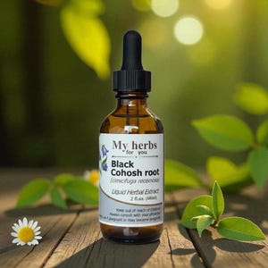 Black Cohosh root tincture, Organic (Cimicifuga racemosa)