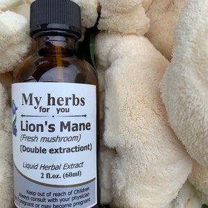 Lion's Mane tincture Fresh mushroom, Double extraction image 1