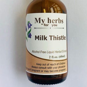 Mariendistel Glycerite, Bio // Alkoholfreier flüssiger Kräuterextrakt