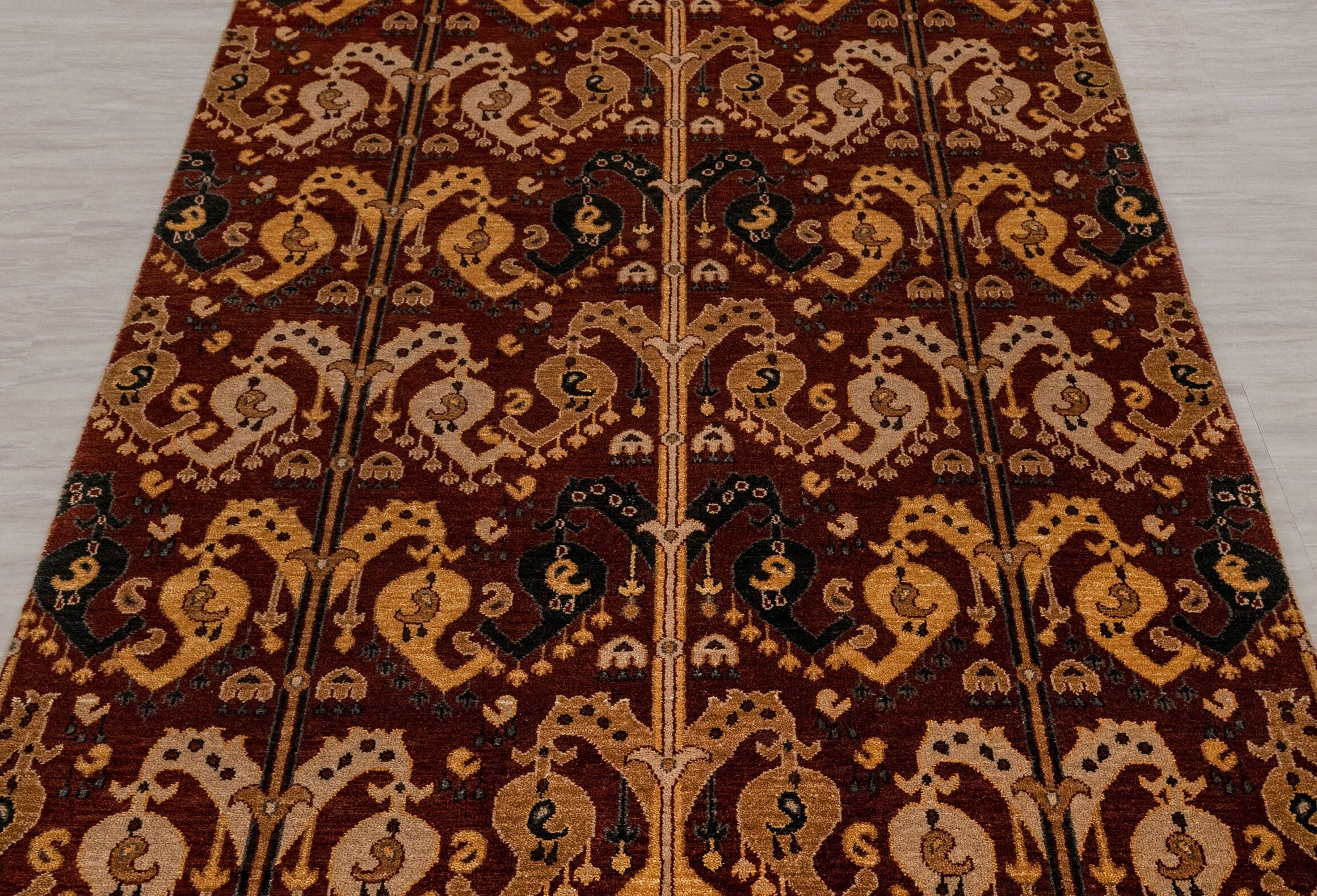 4x6 Modern Tribal Design Wool Rug Pattern 100% Hand Knotted Wool Rug ...