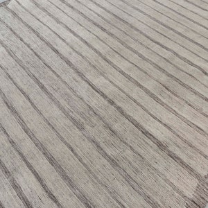 Grey Stripes Distressed Easily Washable Handknotted Moroccan 100% WOOL Rug !!Free Shipping!!  1646 - 18689