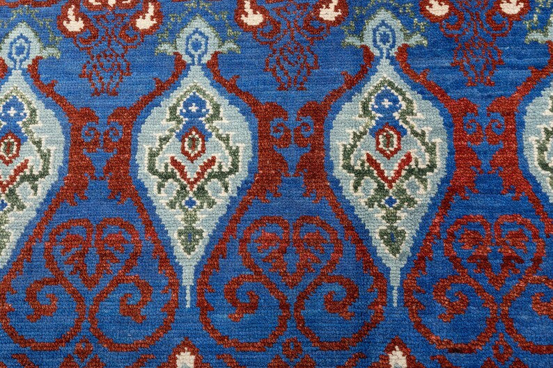12x15 Oversize Large Rug Handmade Wool Blue Indian Rug 7990 Etsy