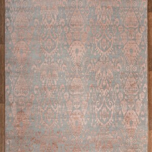 8X10 Rug Grey Copper Modern Transitional Rug Style Handmade Rug #2734 (242x300 Cms.) image 9