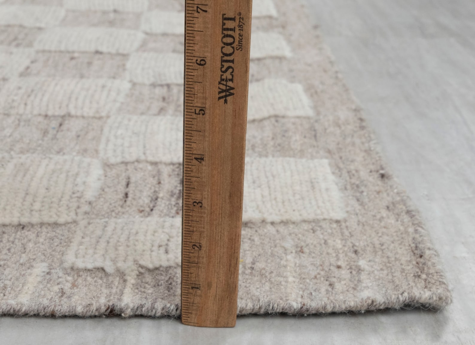 Grey Cream Cheque Soft Wool Rug Moroccan Beni Ourain Hand - Etsy