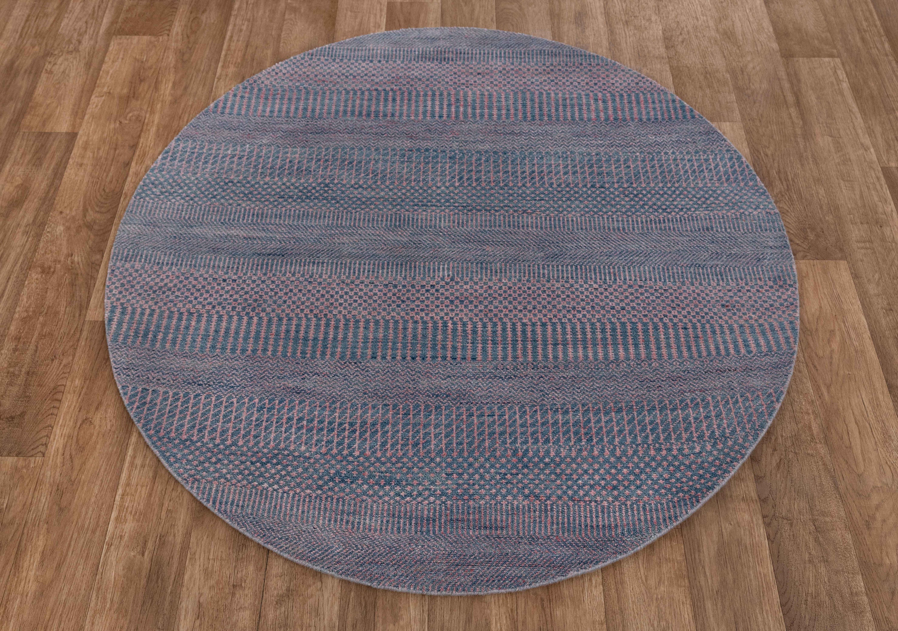 4x4 / 120x120 Cms Round Rug Wool & Silk Rug Handmade Rug Etsy