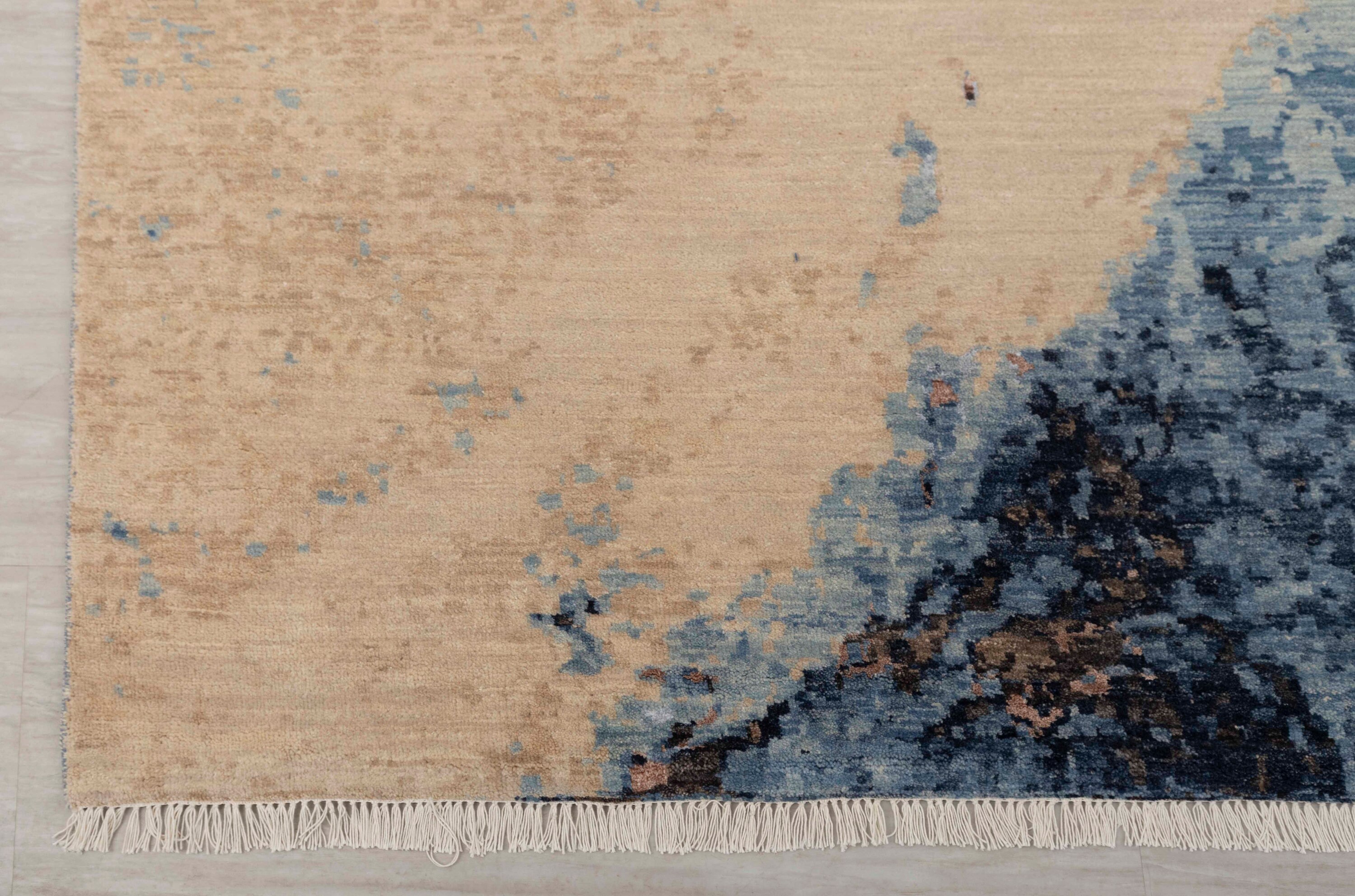 10x14 Area Rug Abstract Design Transitional Rug Wool Silk Etsy