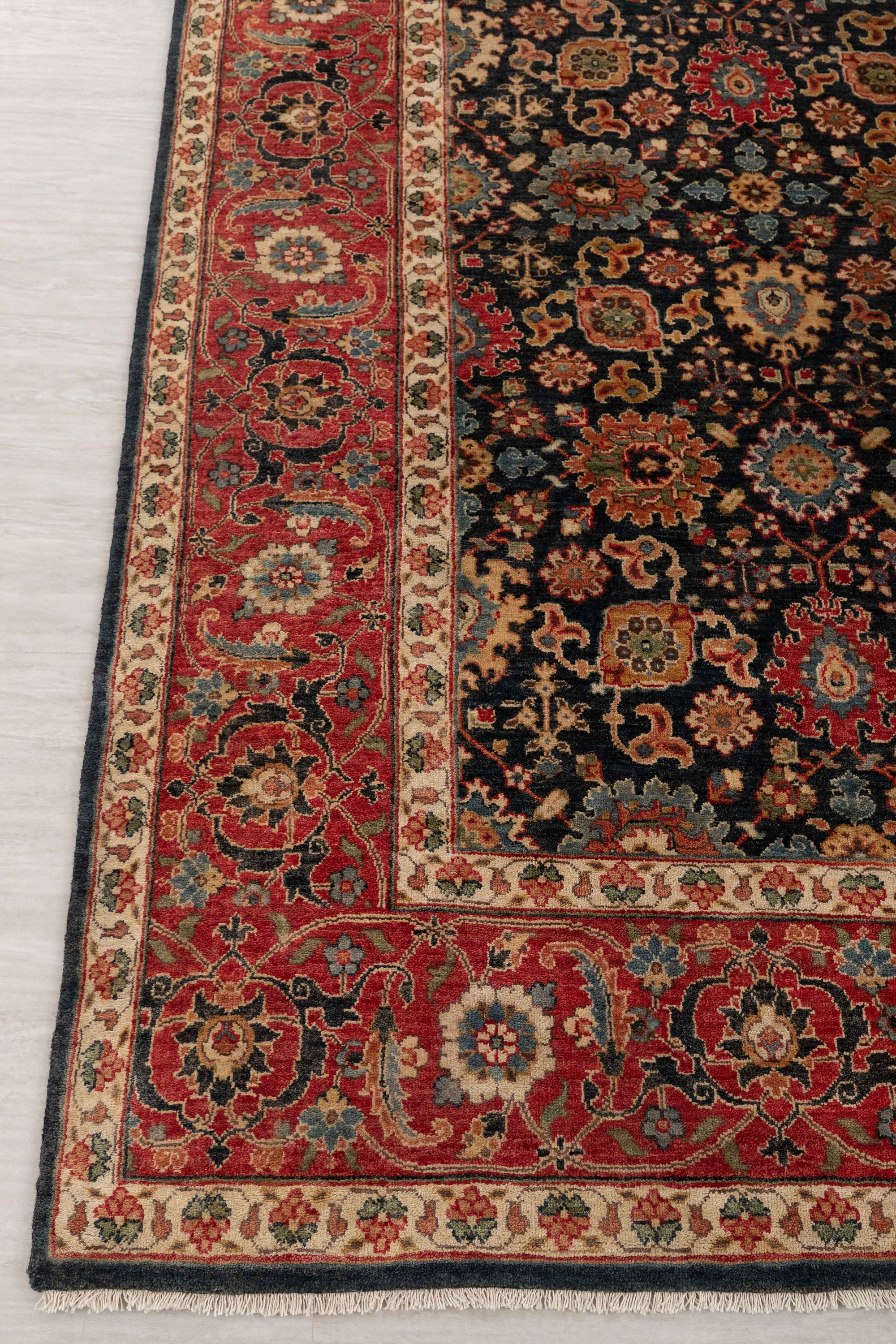 8x10 Persian Rug Classic Bidjar Navy Red High Quality Wool Etsy