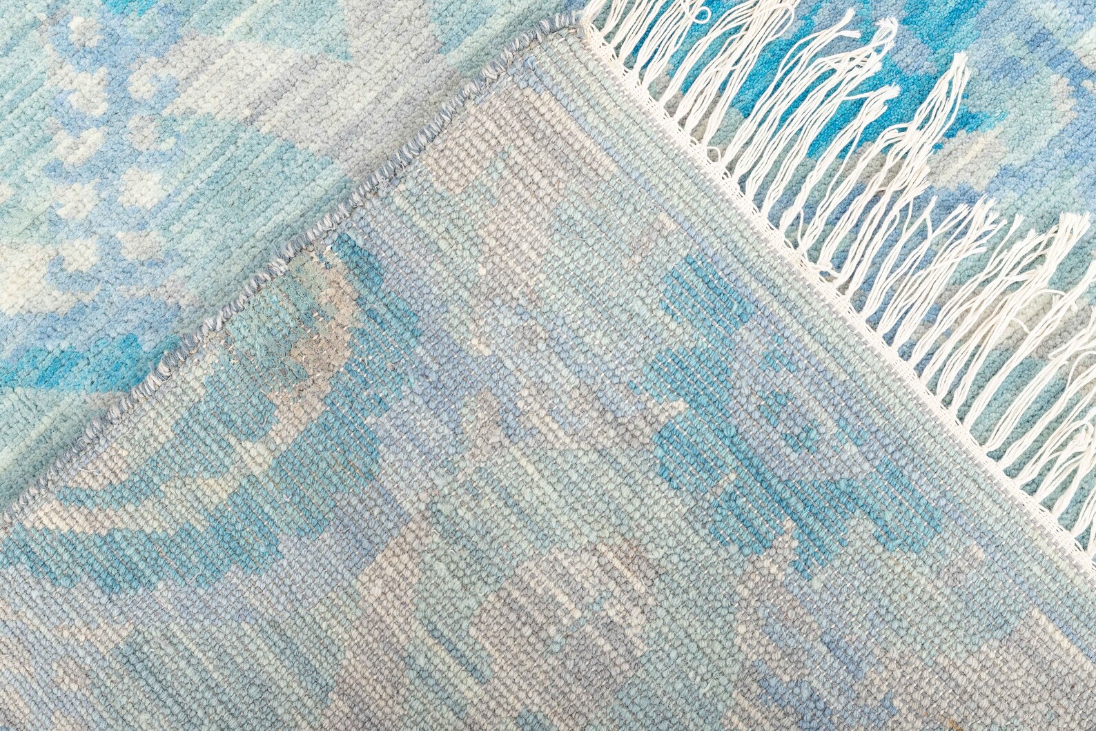 8x10 Rug Handmade Soft Wool Rug Color Aqua Blue 100 WOOL Rug Etsy