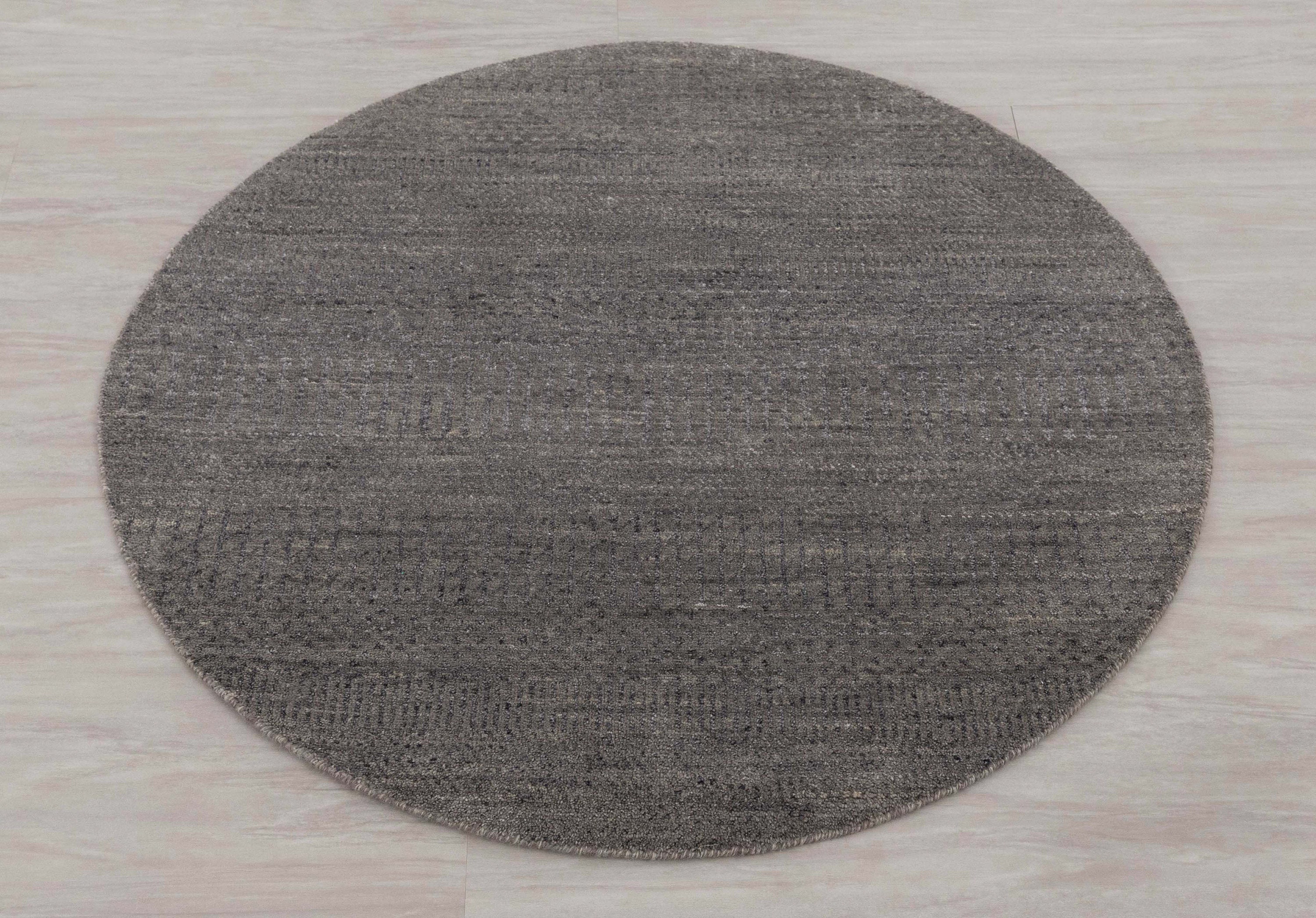 3x3 Round Area Rug Contemporary Style Handmade Wool Silk Soft Etsy