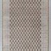 Brown Cream Cheque Soft Wool Rug Moroccan Beni Ourain Hand Knotted Wool ...