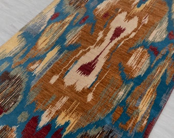 100x150 Moderner Bunter Moderner Designer Wollteppich 100% Handgeknüpfter Wollteppich!!! ....Kostenloser Versand