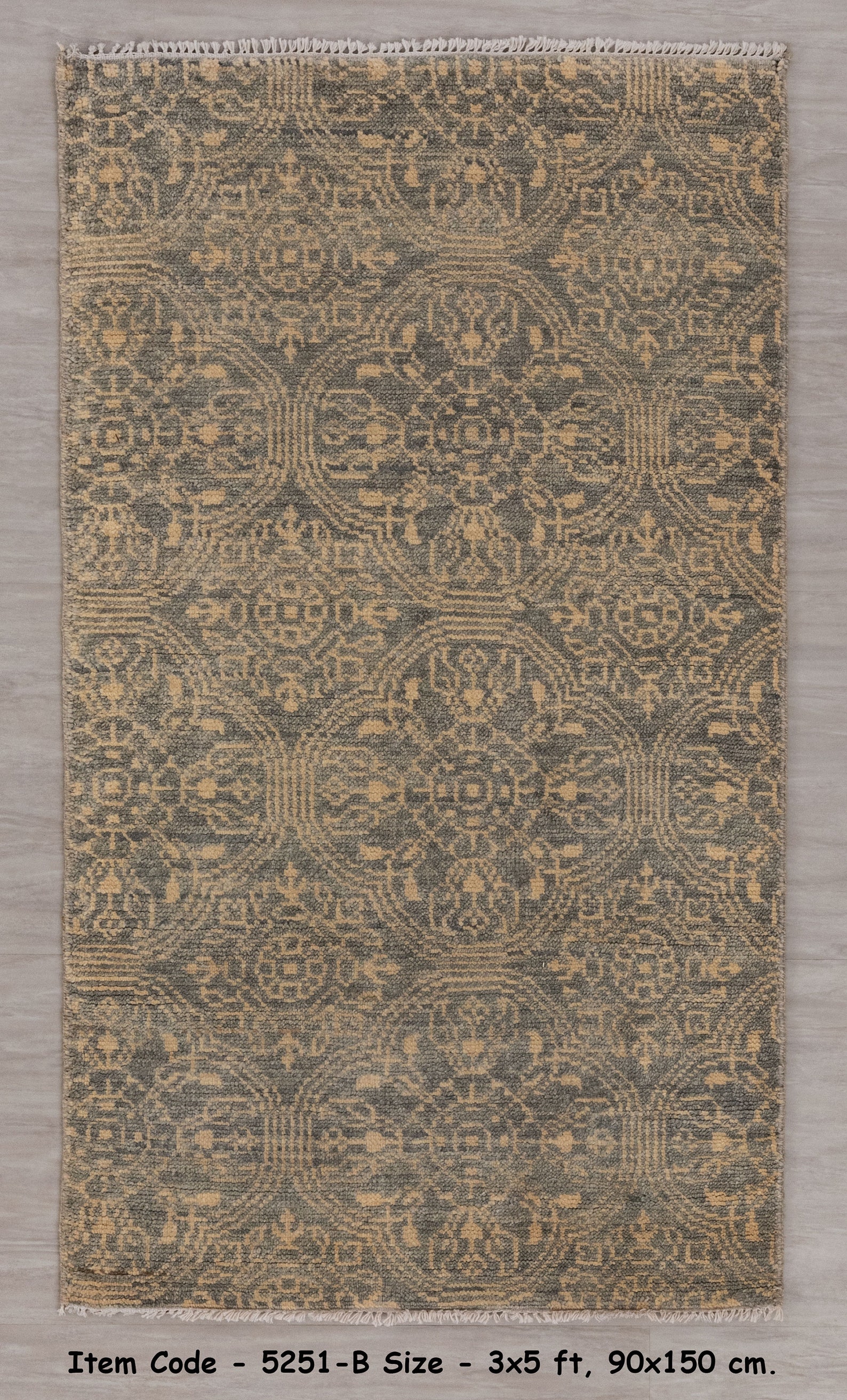 3x5 Rug Traditional Rug Modern Handmade Wool Rug, #5251-B (90x150 Cms ...