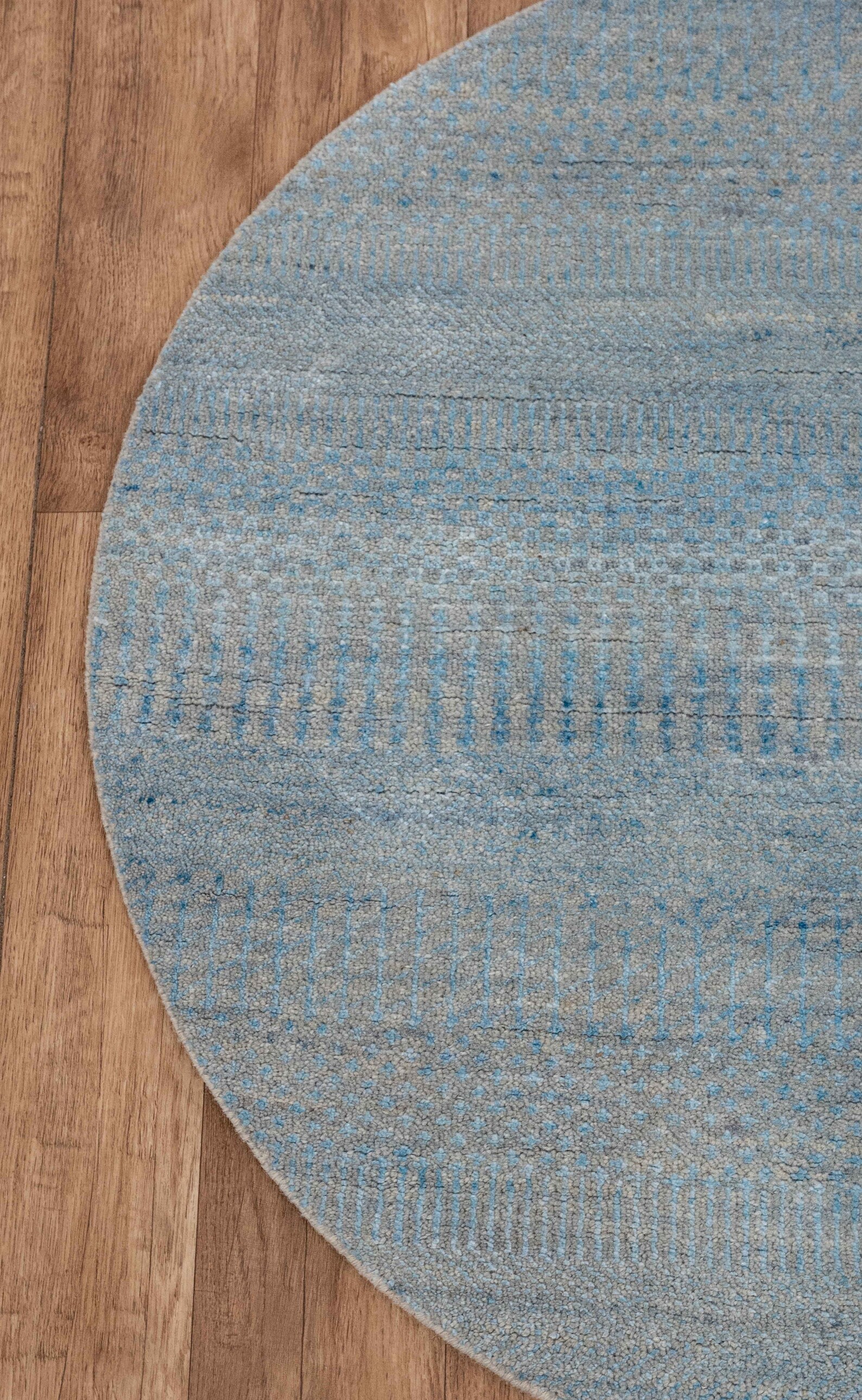 3x3 Round Area Rug Contemporary Style Handmade Wool Silk Soft Etsy