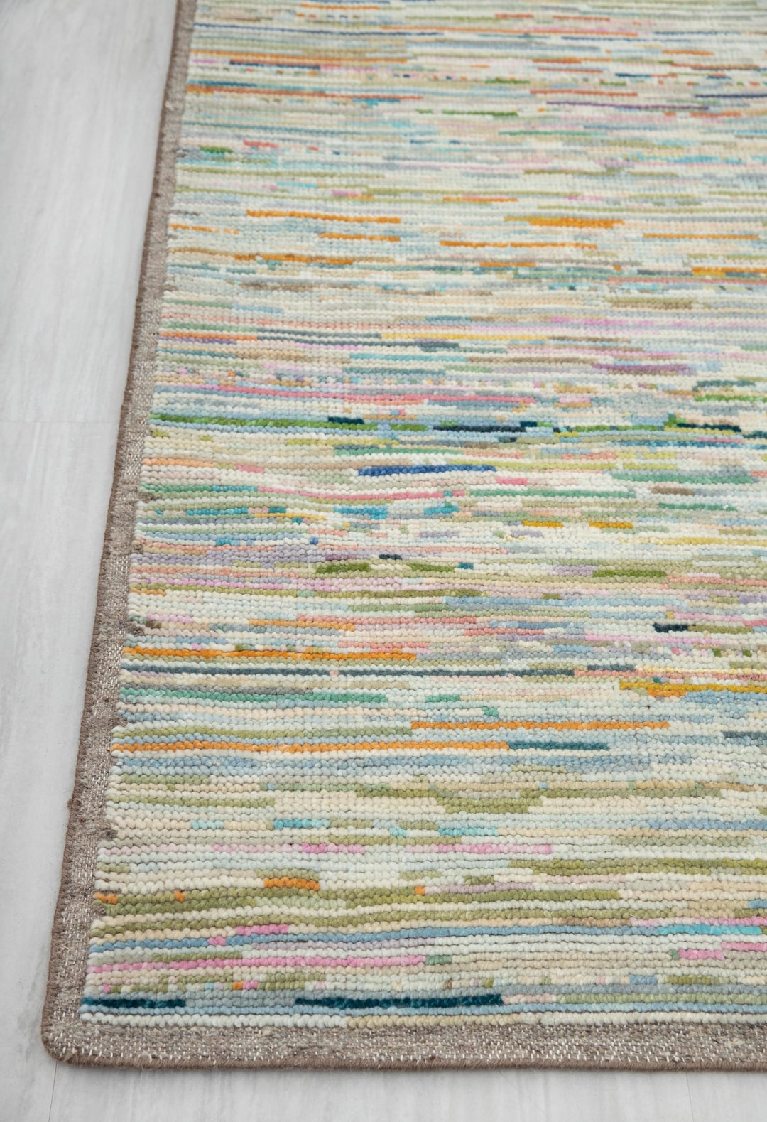 Wool Rainbow Rug 9x12 Colorful Rainbow Modern Contemporary Hand Knotted Wool Rug #14013 ...