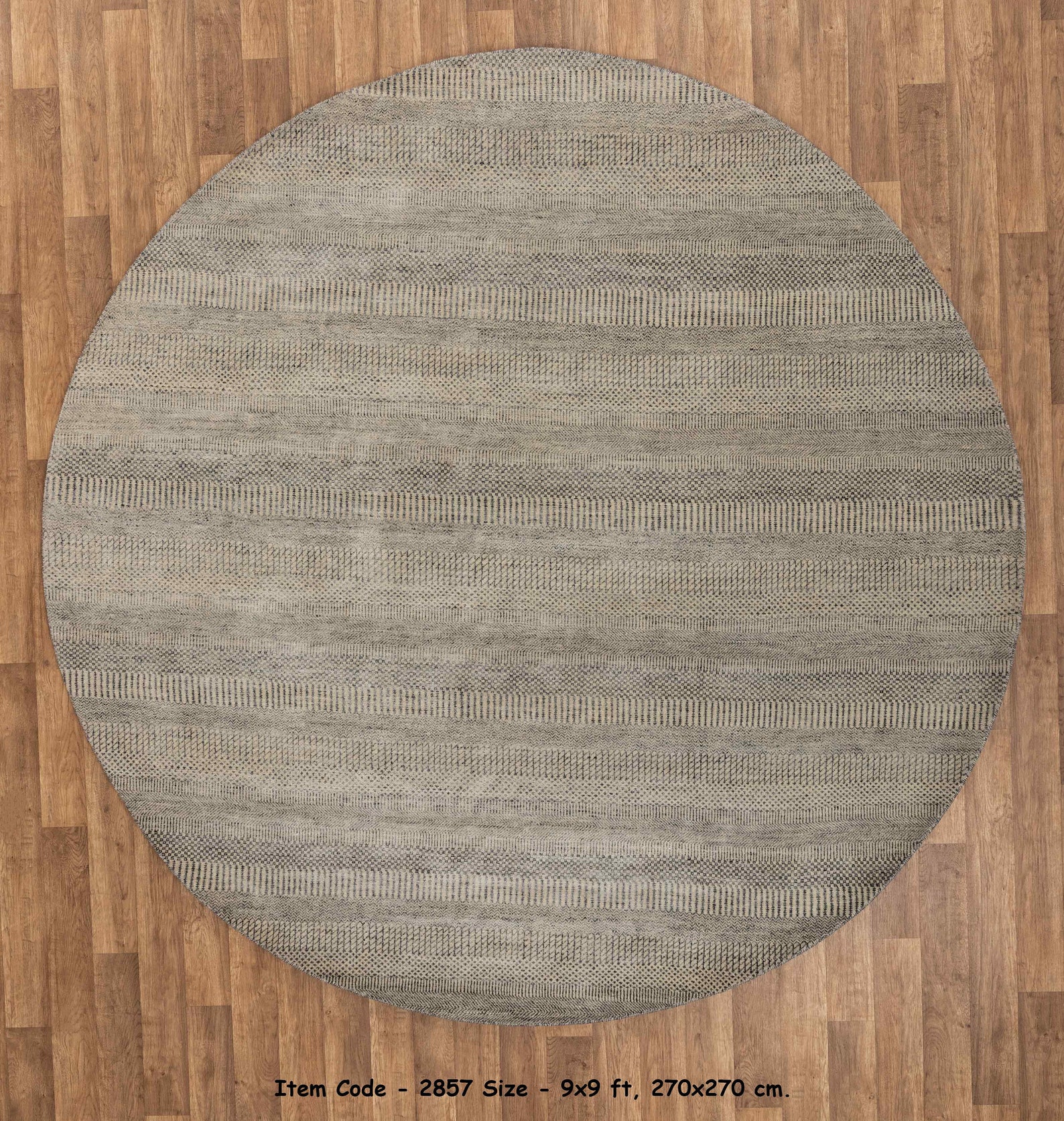 9x9 Round Area Striped Rug Contemporary Style Handmade Wool Etsy