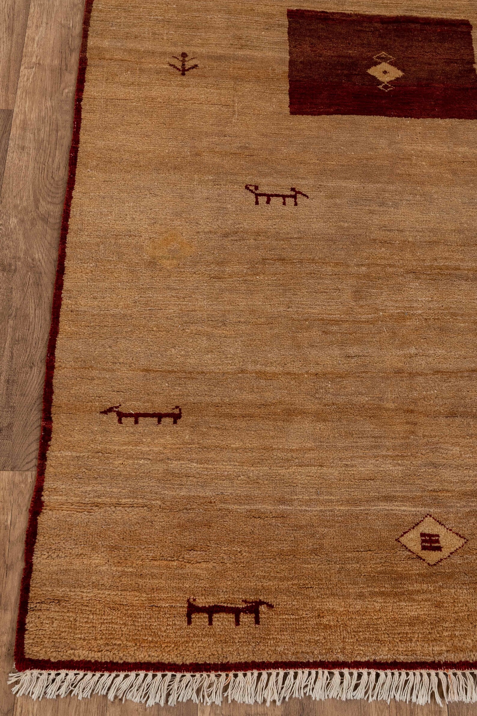 4x6 Hand Knotted Wool Tribal Design Rug Ethnic Striped Etsy