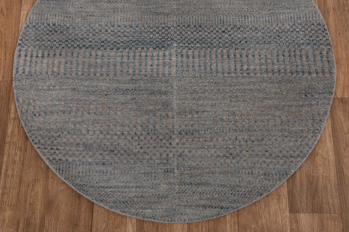 3x3 Round Area Wool Rug 3 Foot Round Handmade Sheep Wool Etsy