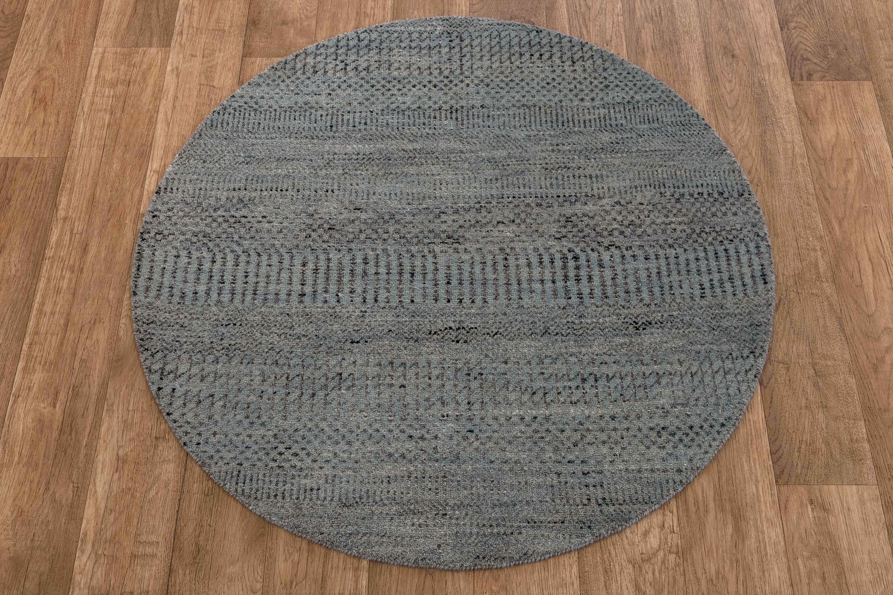 3x3 Round Area Wool Rug 3 Foot Round Handmade Sheep Wool Etsy