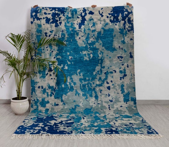 6X9 Rug  Abstract Wool Rug #8129 (180x275 Cms.)