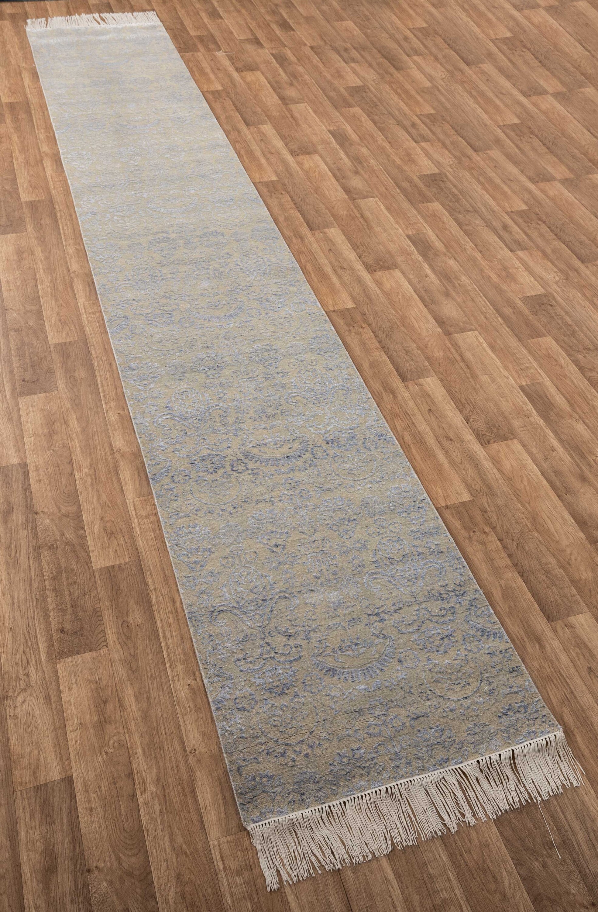 2'7x15'5 Ft. Runner Handmade Wool & Silk Runner Rug Etsy