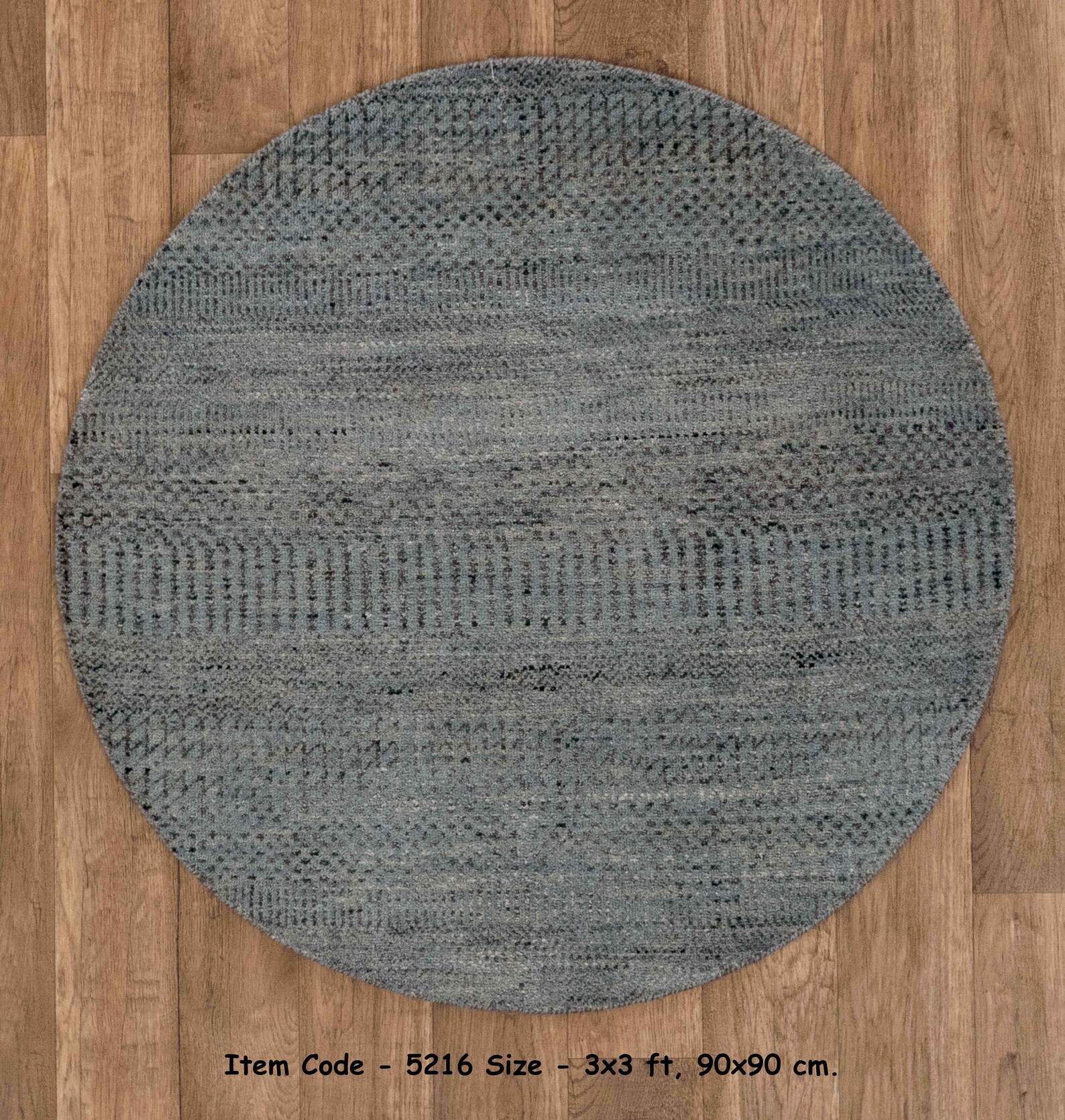 3x3 Round Area Wool Rug 3 Foot Round Handmade Sheep Wool Etsy