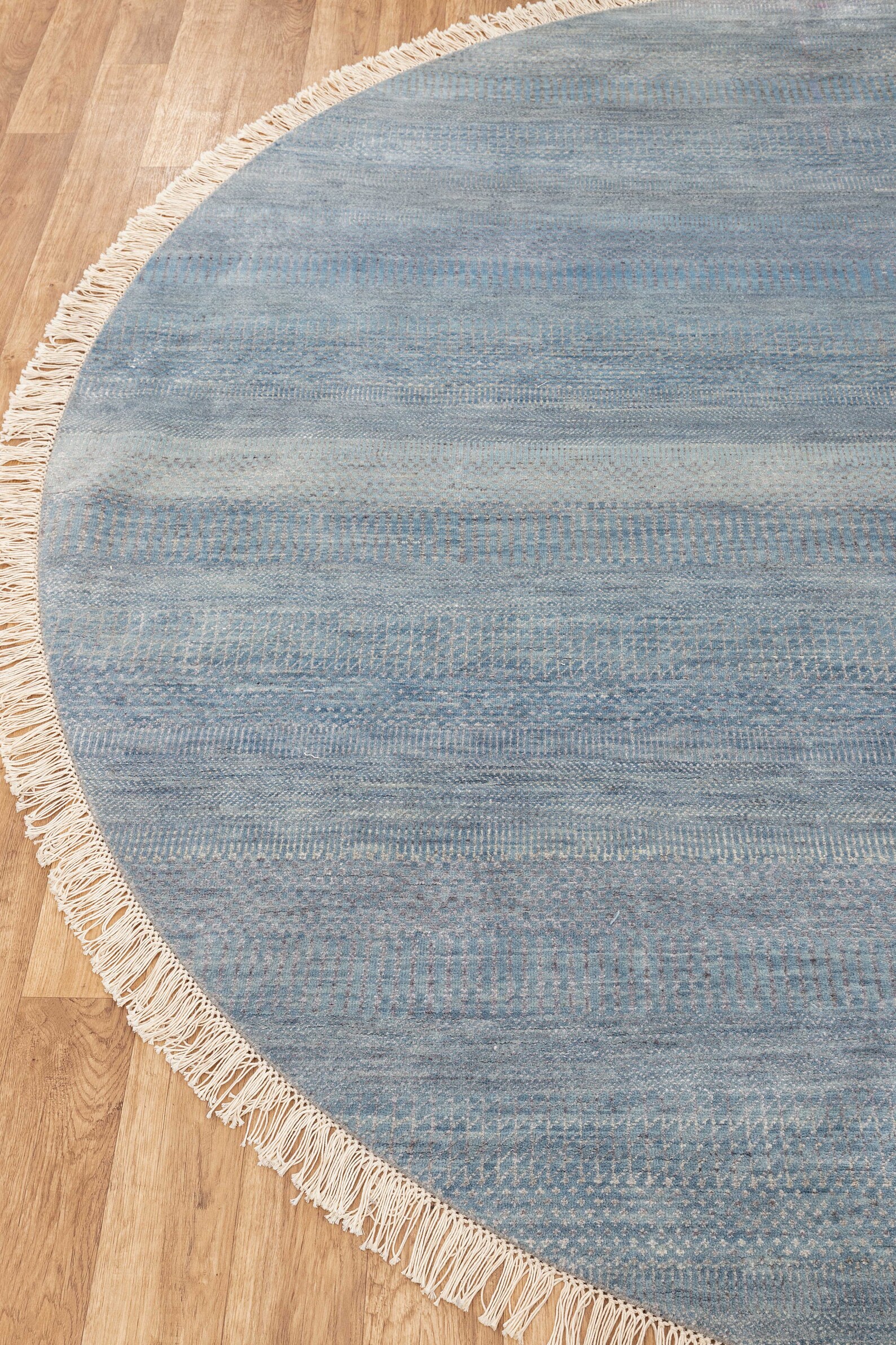 8x8 Round Area Rug Contemporary Style Handmade Wool Silk Soft Etsy