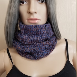 Neck Warmer / Neck Scarf/ Cowl Neck Scarf / Hand Knitted Neck Warmer/ Knit Snood/ Neck Gaiter/ Circular Scarf/ Tube Scarf