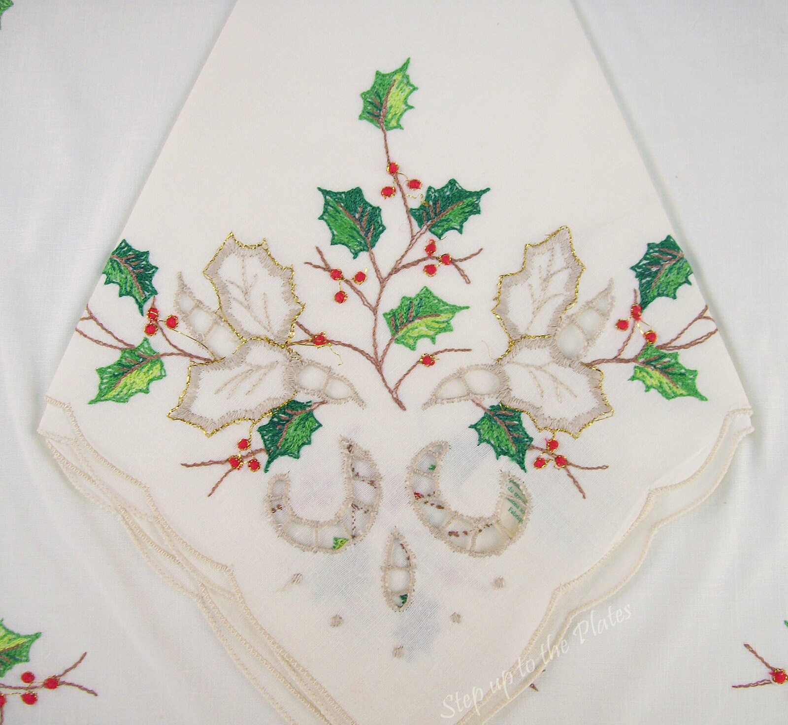 Lenox China HOLIDAY Xmas Linens 2 Ea 16 Napkin & Etsy