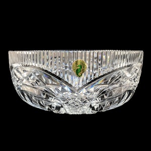 Waterford Crystal Master Cutter Salad Bowl 8&quot; Elaborate Complex makes statement