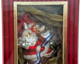 NEW Waterford Crystal Holiday Heirlooms Santa's Journey Reindeer 3rd Ed Ornament from 2005