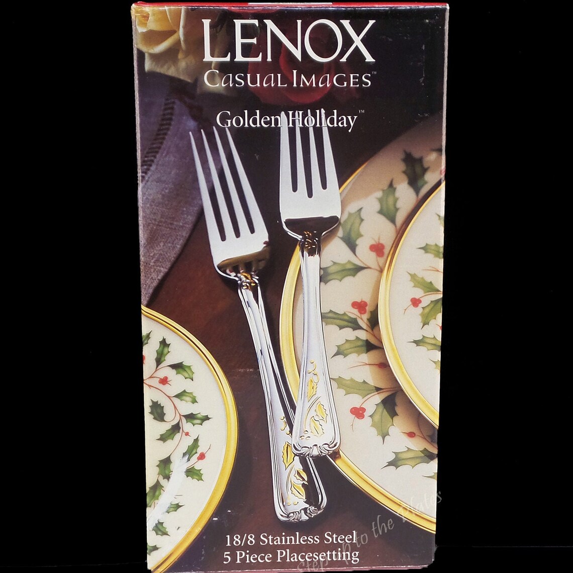 Lenox China Kirk Stieff GOLDEN HOLIDAY Xmas 18/8 Stainless Etsy