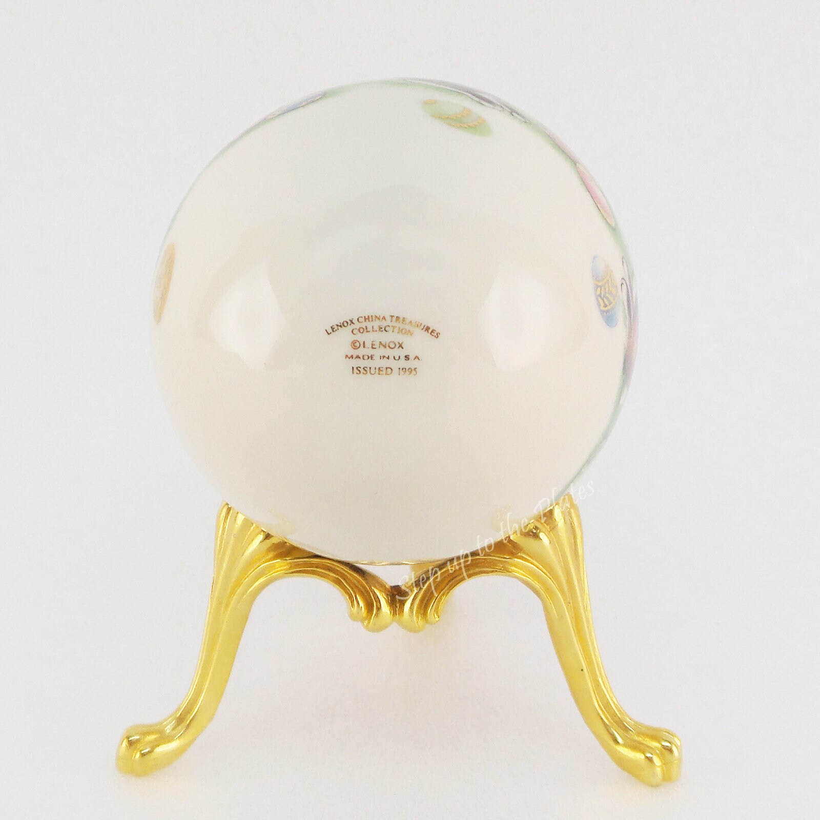 Lenox China Treasures Jeweled BUNNY Rabbits Egg W/ Stand USA Etsy