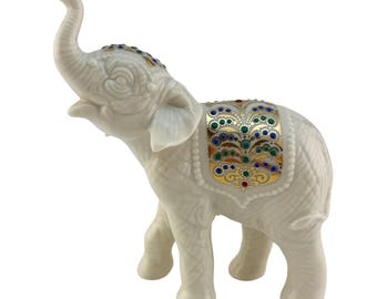 Lenox China Jewels ELEPHANT Palace Parade Baby 1996 1st Qlty Figurine Sculpture Some use with Nativity
