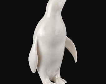 Lenox China Vintage Art Deco PENGUIN Figurine 5 3/8" Blue / Green Mark USA