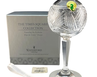 Waterford Crystal 2004 Hope For UNITY Times Square Ball  Xmas Tree Ornament MIB
