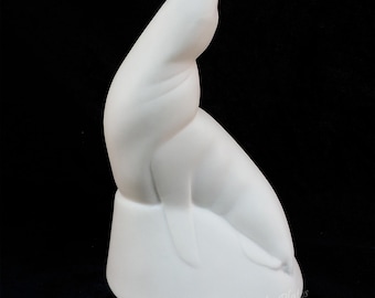 Lenox China Vintage Art Deco Bisque SEAL Blue Green Mark Hard to Find 6" Figurine