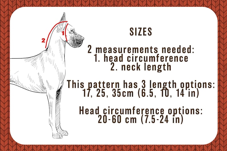 Dog snood knitting pattern/ Written and chart instructions / All sizes included: Italian Greyhound, Whippet, Saluki and others image 3