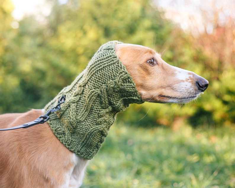 Dog snood knitting pattern / Winter snood for dog / Written and chart knitting instructions / All sizes included image 9