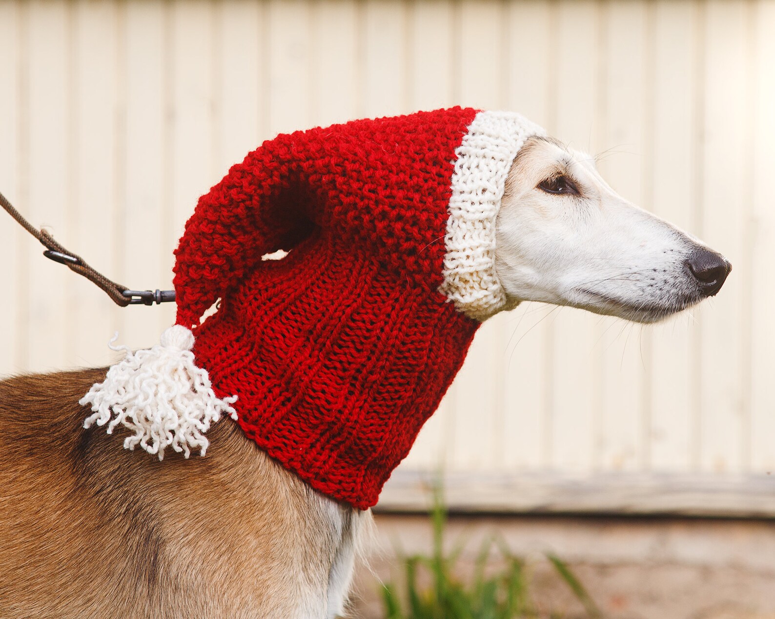 Christmas Dog Hat Knitting Pattern / Stepbystep Knit Etsy