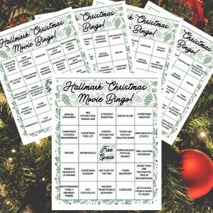 Hallmark Christmas Movie Bingo Cards 1-10 (Set of 10)