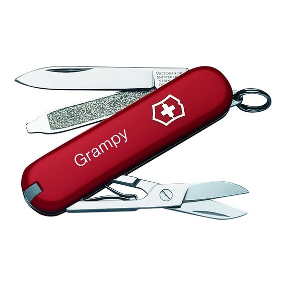 Personalized Classic SD Red Swiss Army Knife by Victorinox a | Etsy