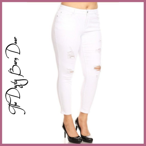 Make Me Yours White Skinny Jeans
