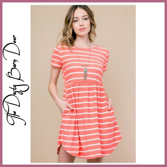 Spring Into Coral Dress
