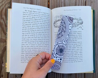 Zendoodle Bookmark | Quote Bookmark | Doodle Bookmark | Hand Drawn Design | Hand Drawn Art | Black & White Bookmark | Minimalist Bookmark