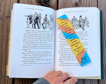 Flower Bookmark | Quote Bookmark | C.S. Lewis Quote Bookmark | Minimalist Bookmark | Laminated Bookmark | Hand Drawn Design | Sleek Bookmark