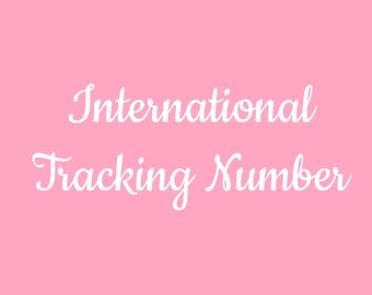 Tracking number for international destinations