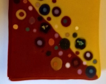 fused glass plate