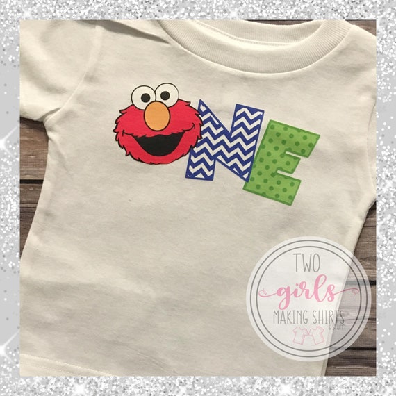 1st birthday sesame street shirt