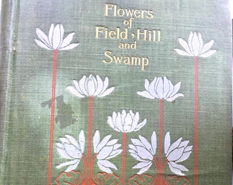 Field of flowers paintingcottage decorfarmhouse decorupcycled artrustic decorshabby chiccabin decor